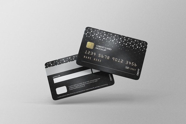 PSD credit card mockup or debit card mockup psd template