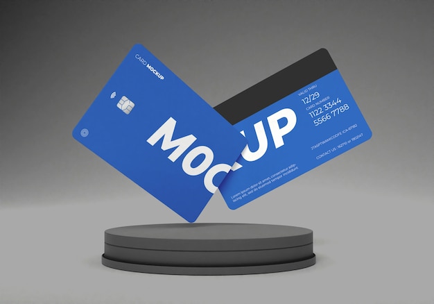 PSD credit card mockup design