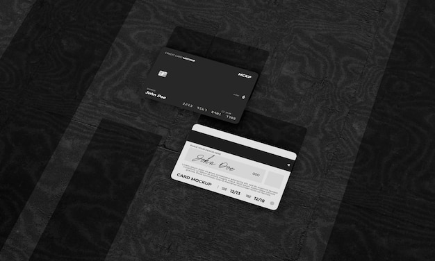 PSD credit card mockup design