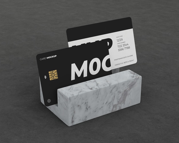 PSD credit card mockup design