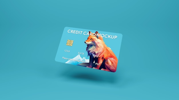 Credit card mockup design