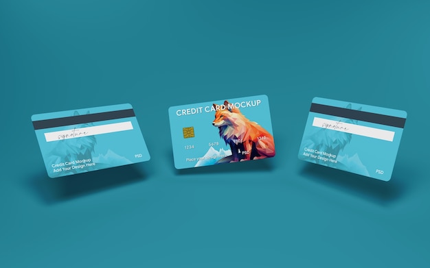 Credit card mockup design