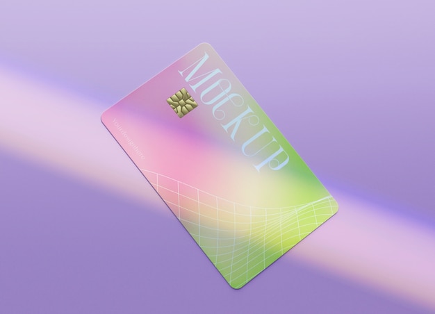 PSD credit card mockup design