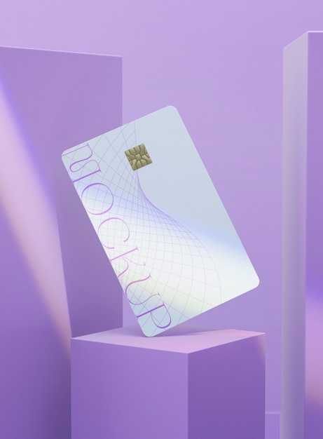 PSD credit card mockup design