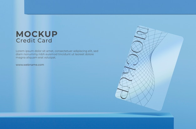 PSD 신용 카드 모형 디자인