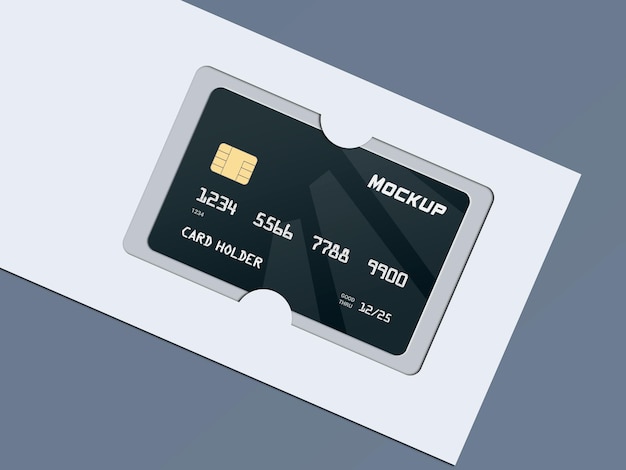 Credit card mockup design