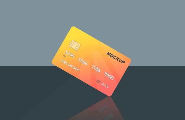 Credit card mockup design