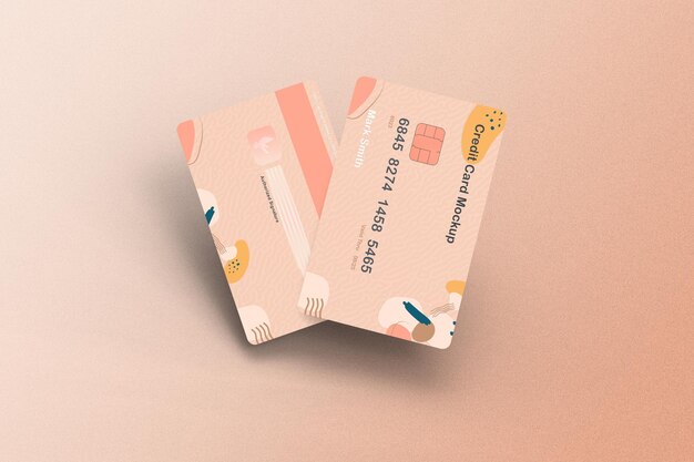 クレジット カード モックアップ PSD テンプレート