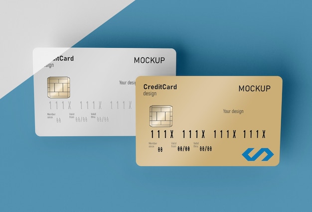 クレジットカードのモックアップ