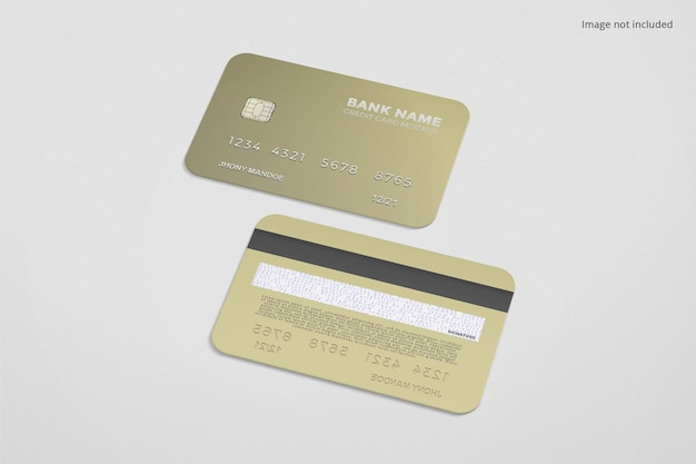 Credit card mockup