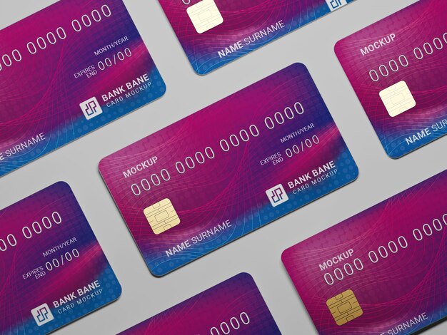 PSD credit card mockup