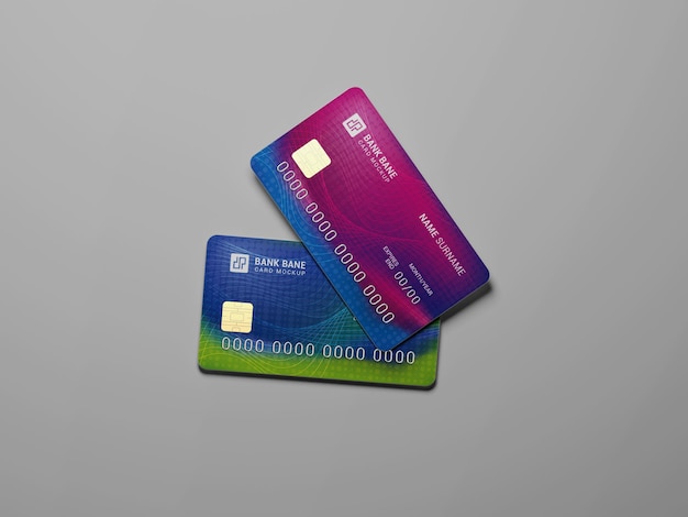 PSD credit card mockup