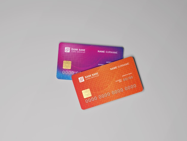 Credit card mockup