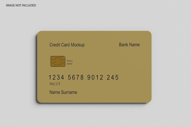 PSD credit card mockup