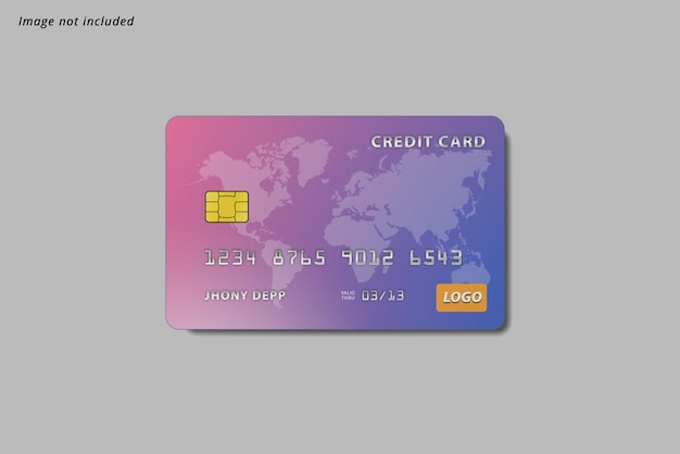 PSD credit card mockup