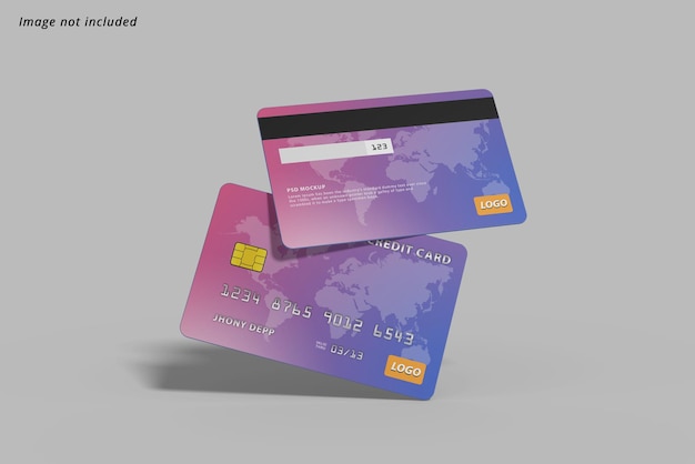 PSD credit card mockup