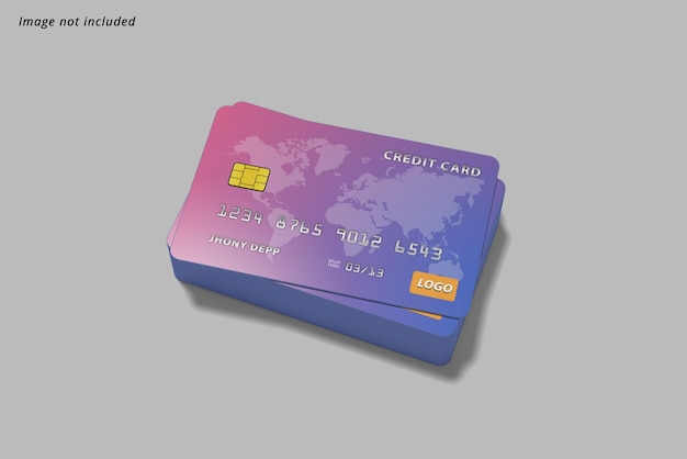 Credit card mockup