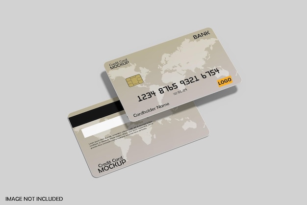 Credit card mockup