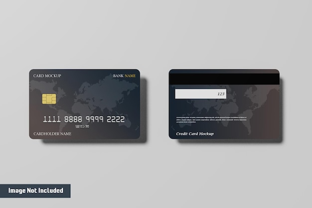 PSD credit card mockup