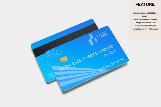 Credit card mockup