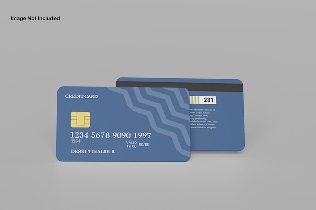 PSD credit card mockup