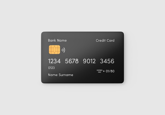 PSD credit card mockup