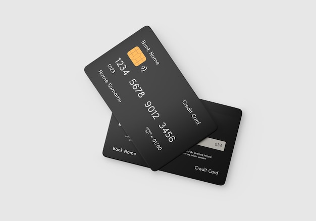 Credit card mockup