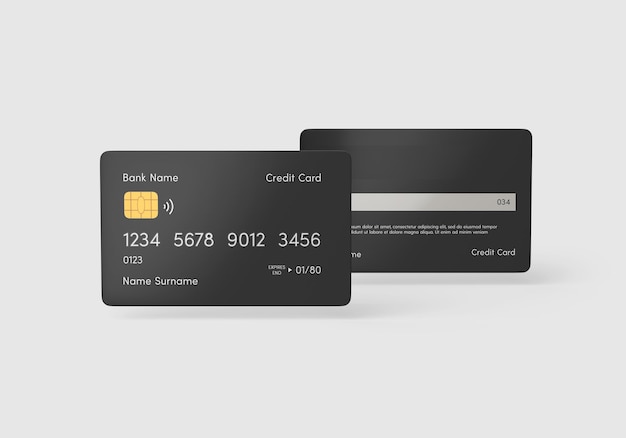 Credit card mockup