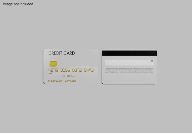 Carta di credito mockup