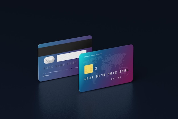 PSD credit card mockups