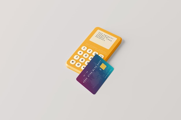 PSD credit card reader mockup