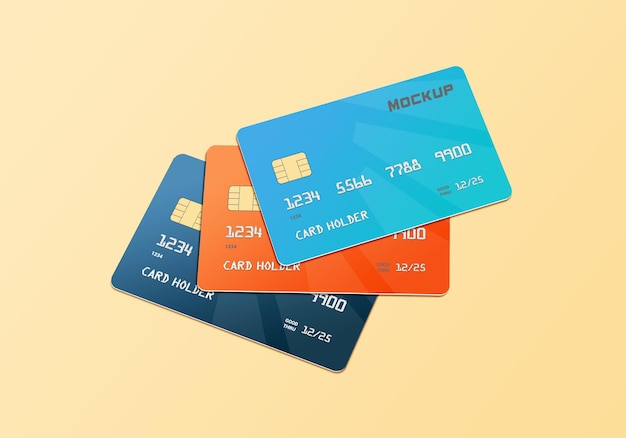 Progettazione di mockup di smart card per carte di credito