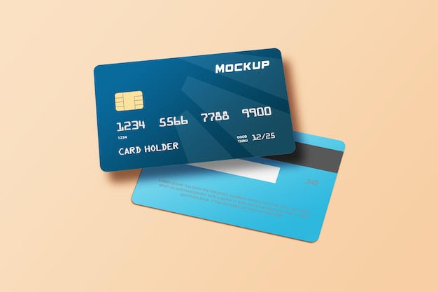 Progettazione di mockup di smart card per carte di credito