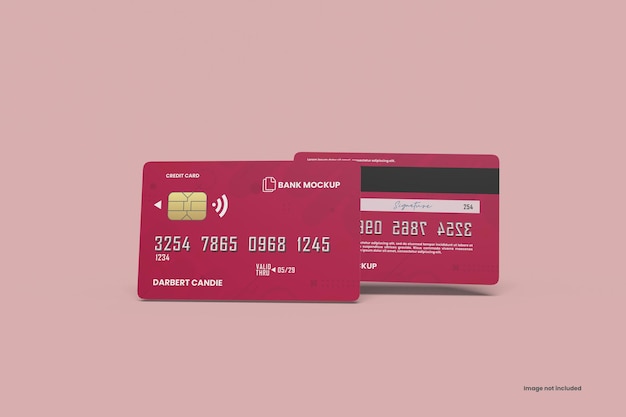 Mockup di carte di credito