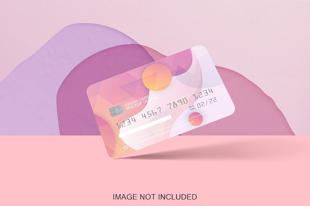 Creditcard mock-up geïsoleerd