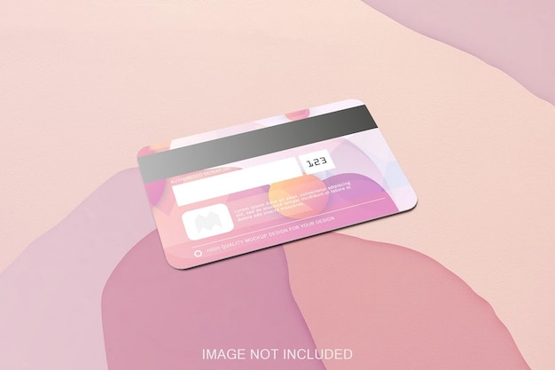 Creditcard mockup geïsoleerd