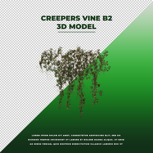 Creepers vine 3d изолированная модель