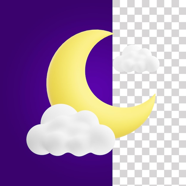 Crescent 3d icon