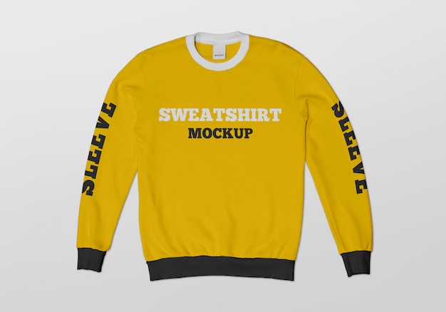 Crew neck sweatshirt mockup