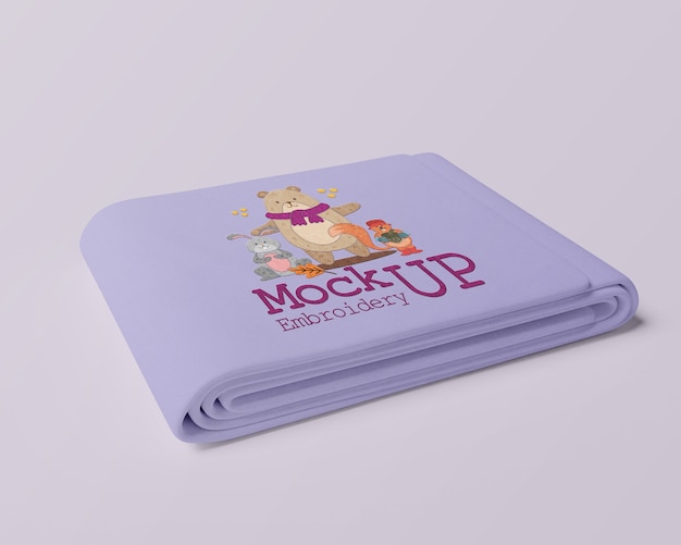 PSD crib sheet mockup design