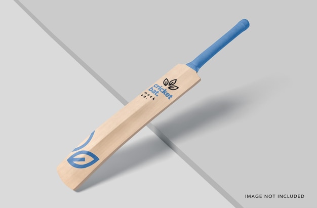 Mockup di mazza da cricket