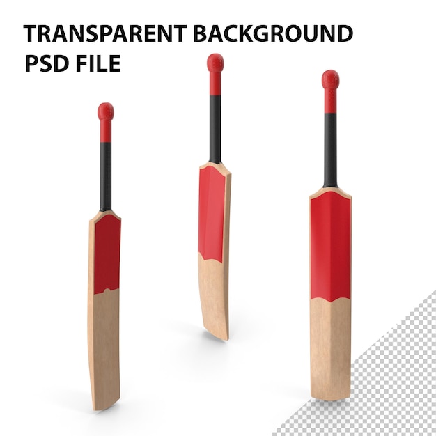 PSD cricket bats png