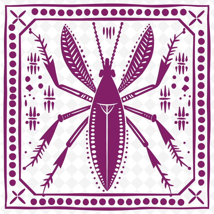 PSD cricket line art with legs and antennae for decorations in t outline scribble arts of nature decor