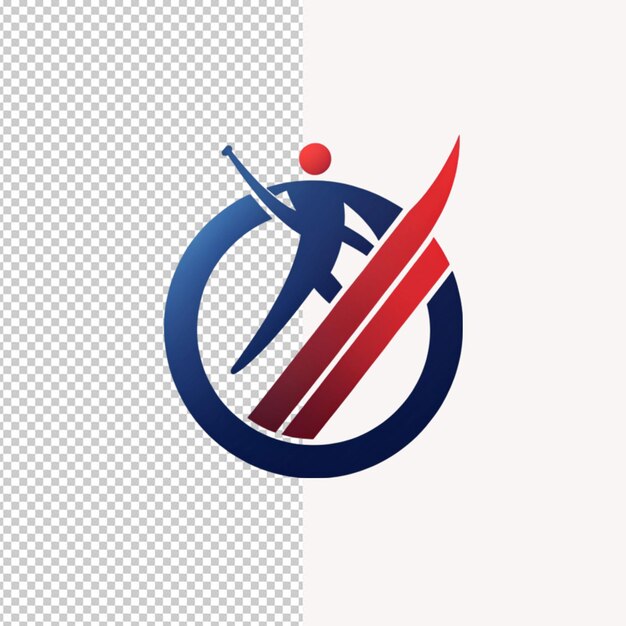 PSD logo del cricket su sfondo trasparente