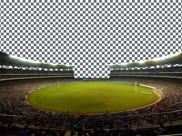 Cricket stadium isolated on transparent background