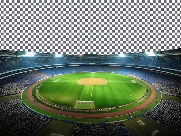 PSD cricket stadium isolated on transparent background