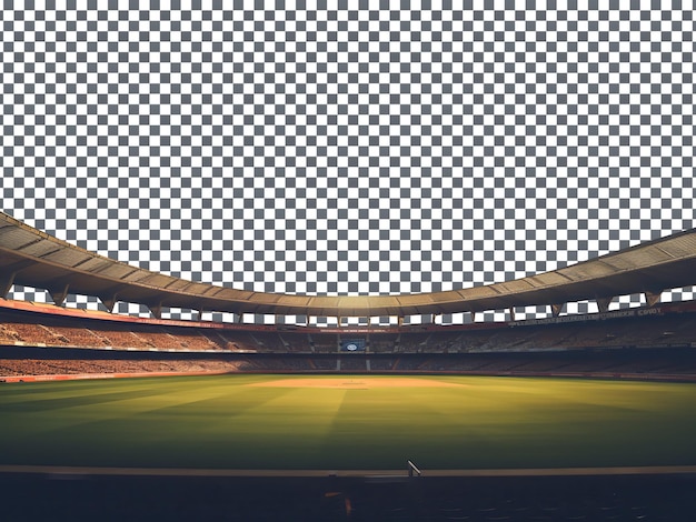 PSD cricket stadium isolated on transparent background