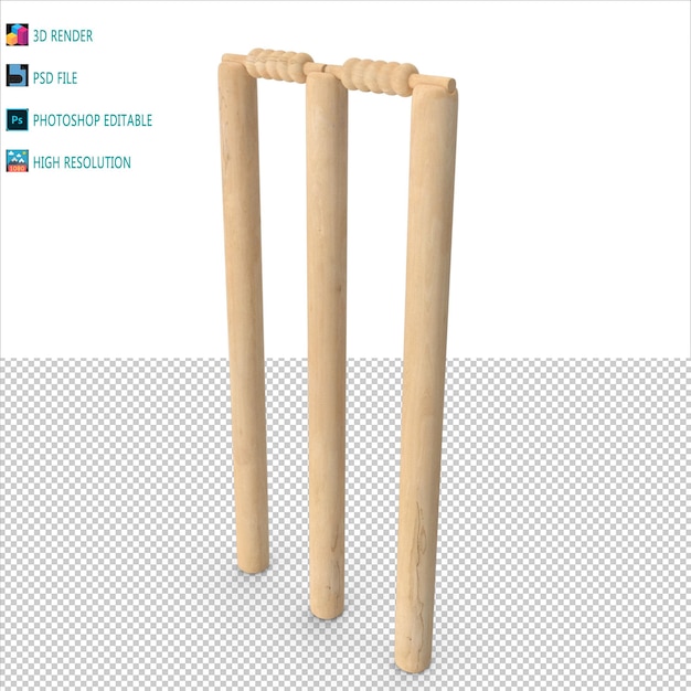 Cricket Wicket 3d Render Psd