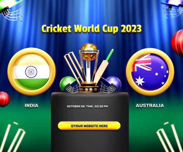 Cricket world cup match India vs Australia or world cup group stage match India vs Australia