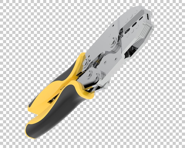 PSD crimper isolated on transparent background 3d rendering illustration